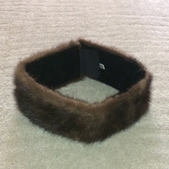 Accessories - Brown Mink Headband, Neck Warmer or Scarf